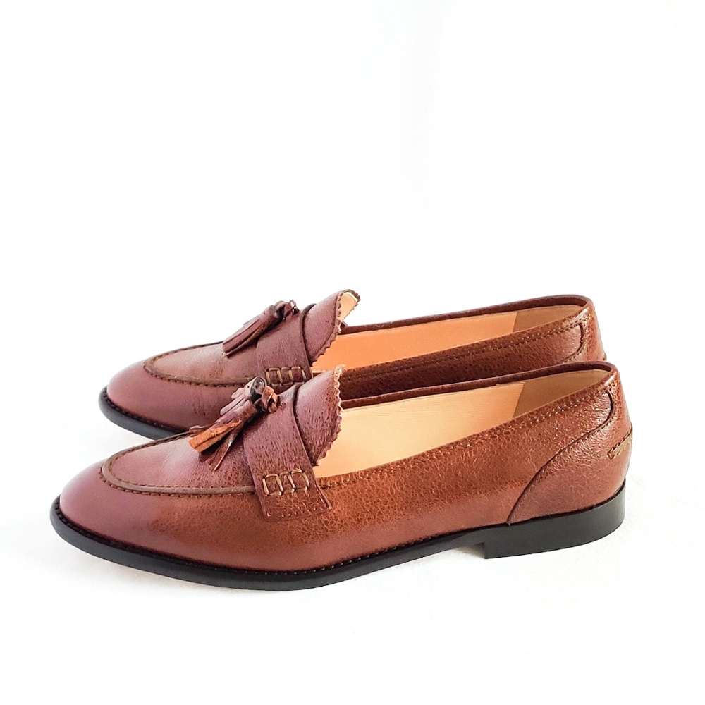 *SOLD* J. Crew Crackled leather Academy loafers - Picture 7 of 11